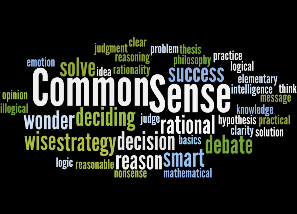 Common Sense. Not Common Practice. (Part I)